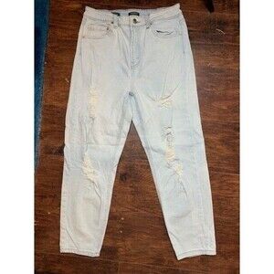 Wild Fable Size 6 Womens  Ankle Jeans Highest Rise Mom Distressed Stretch Light